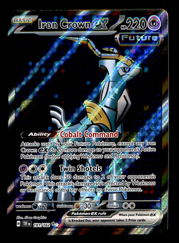 Iron Crown ex Full Art Temporal Forces 191/162, NM Pokemon Card