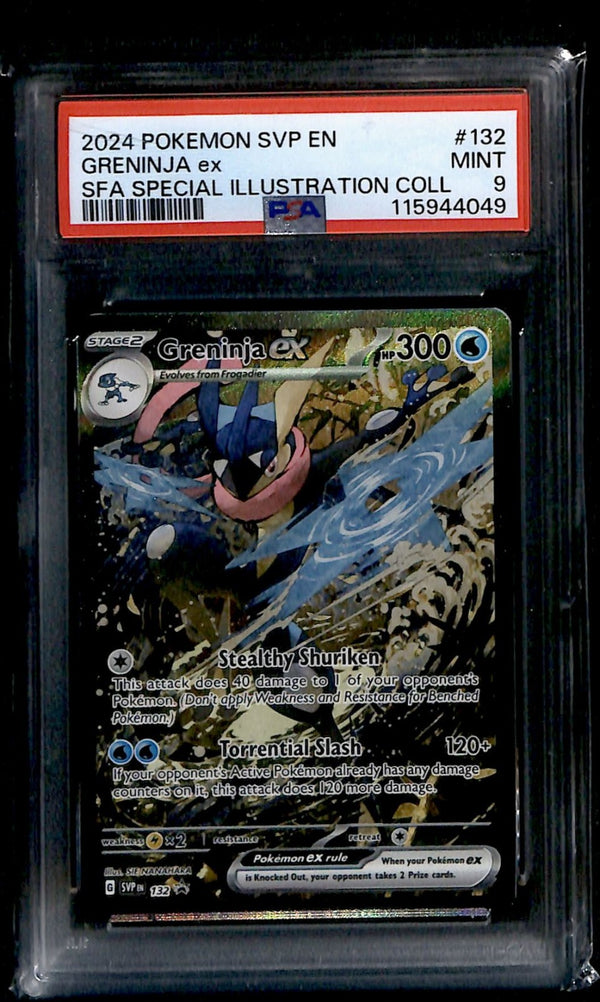 Greninja ex Illustration Rare promo SVP 132, PSA 9 Pokemon Card