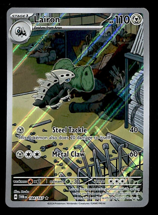 Lairon Illustration Rare Twilight Masquerade 184/167, NM Pokemon Card