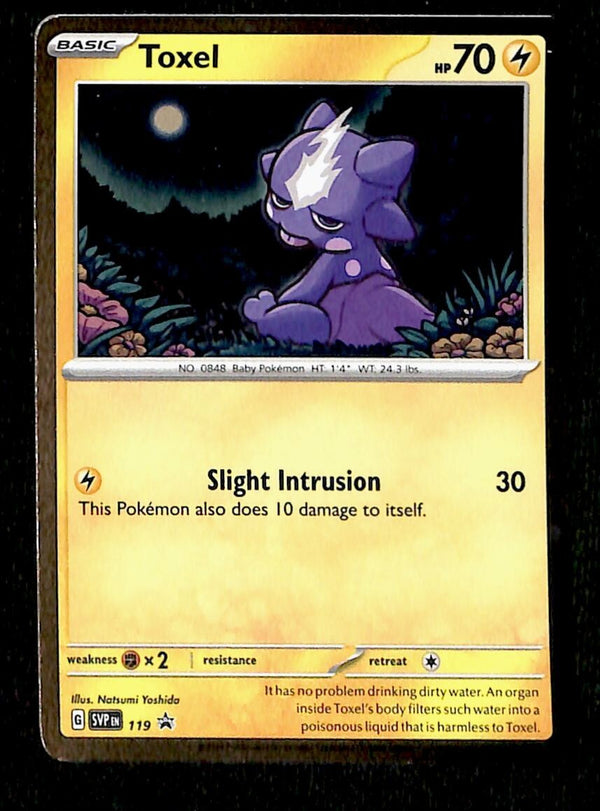 Toxel Holo Black Star Promo SVP 119, NM Pokemon Card