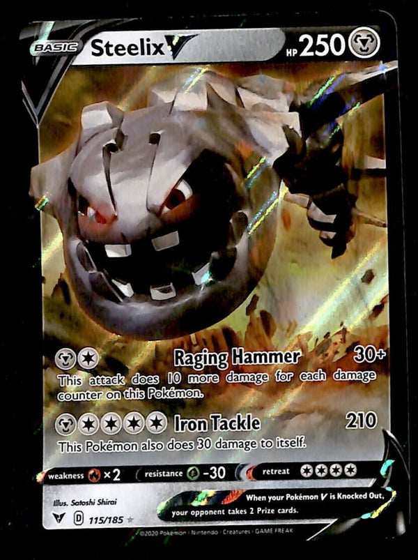 Steelix V Ultra Rare Vivid Voltage 115/185, NM Pokemon Card