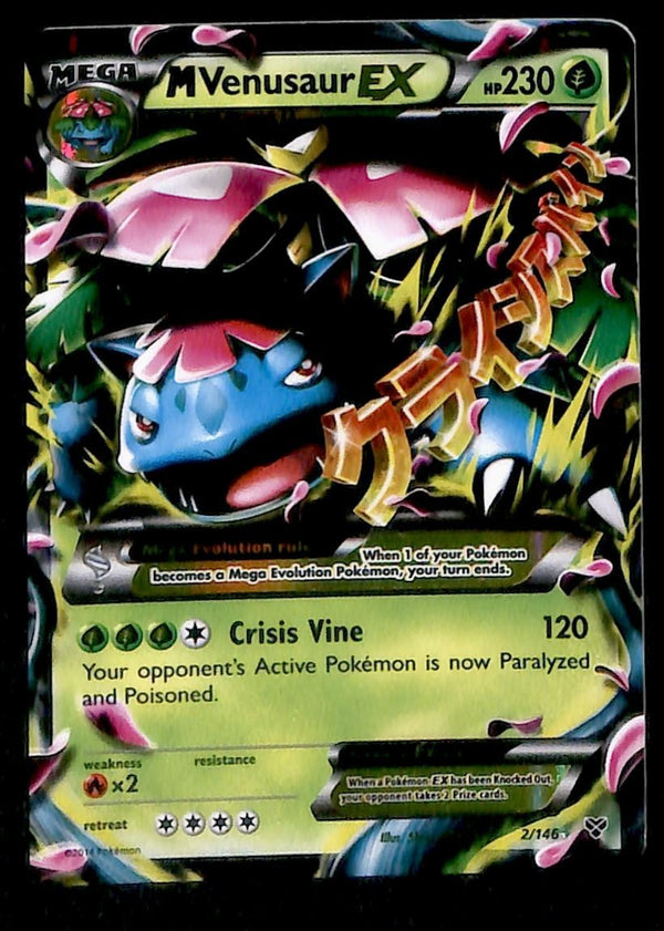 M Venusaur ex  XY Base 2/146, NM Pokemon Card