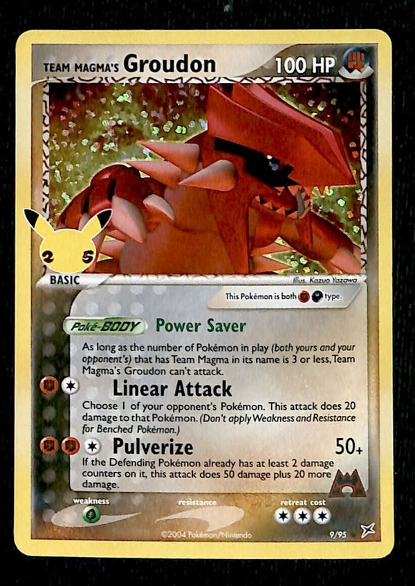 Groudon Celebrations 25th Anniversary 9/95, NM Pokemon Card Groudon Celebrations 25th Anniversary 9/95, NM Pokemon Card