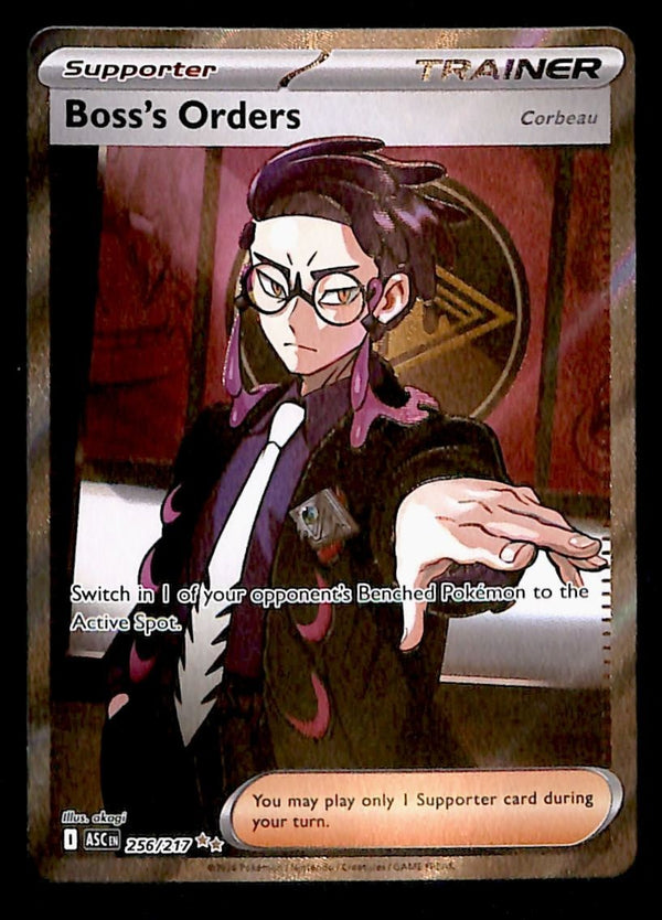 Boss's Orders Full Art Trainer Ascended Heroes 256/217, NM Pokemon Card