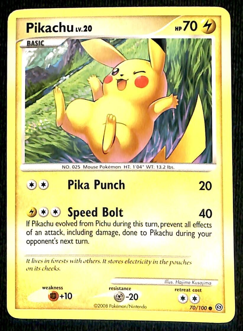 Pikachu Stormfront NM, 70/100 Pokemon Card