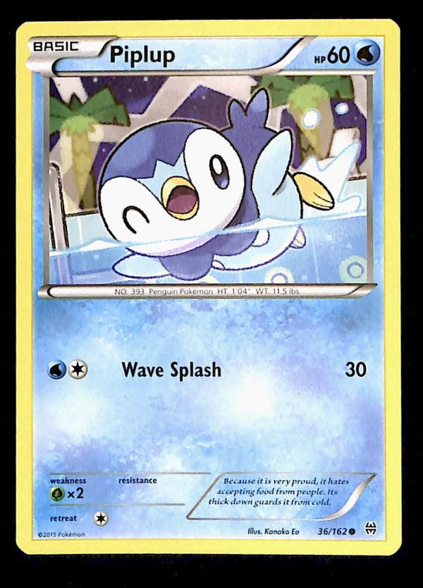 Piplup Common Breakthrough 36/162, NM Pokemon Card