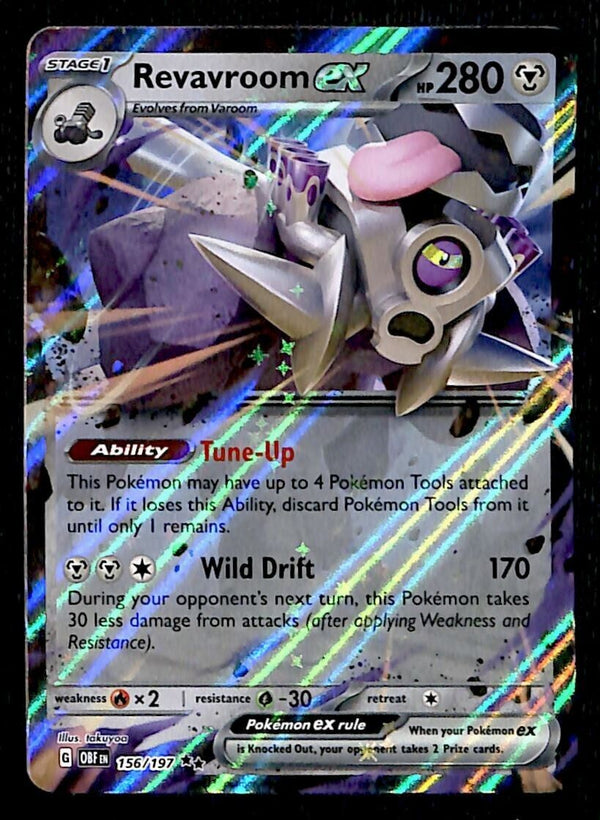 Revavroom EX Ultra Rare Obsidian Flames 156/197, NM Pokemon Card Revavroom EX Ultra Rare Obsidian Flames 156/197, NM Pokemon Card