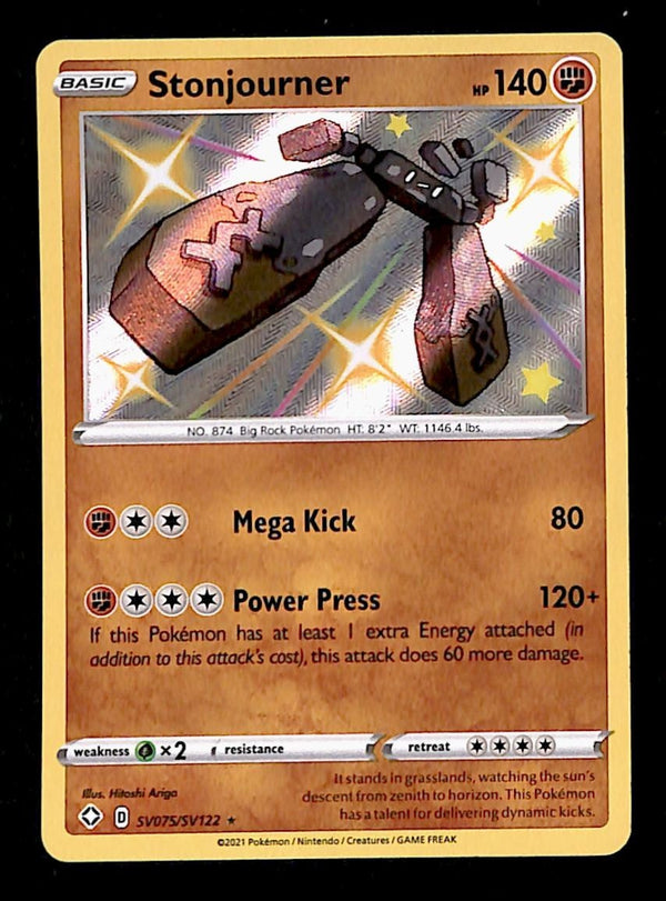 Stonjourner Shiny Vault Shining Fates SV075/SV122, NM Pokemon Card