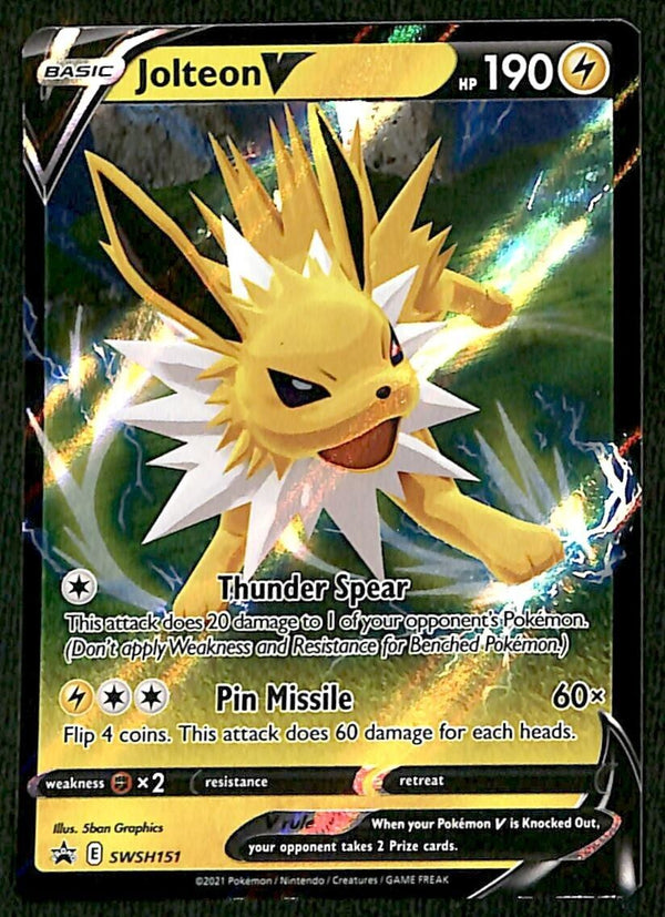 Jolteon V Promo SWSH151, NM Pokemon Card