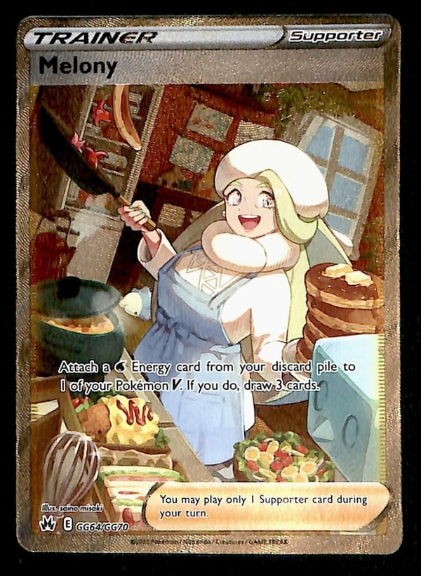 Melony Galarian Gallery Crown Zenith GG64/GG70, NM Pokemon Card