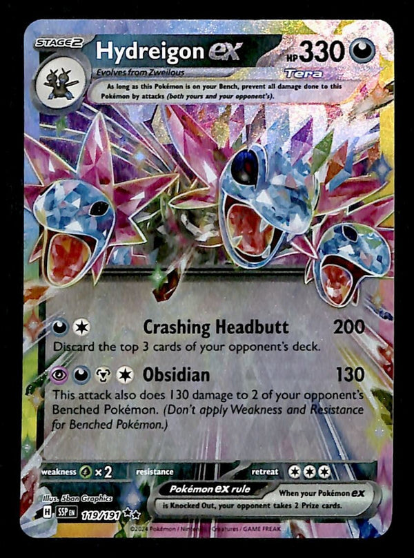 Hydreigopn EX Surging Sparks 119/191, NM Pokemon Card