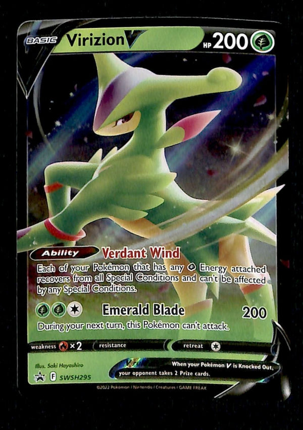 Virizion V Black Star Promo SWSH295, NM Pokemon Card