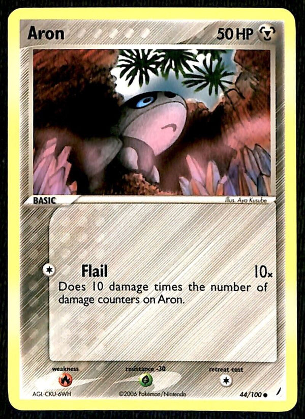Aron Crystal Guardians NM, 44/100 Pokemon Card Aron Crystal Guardians NM, 44/100 Pokemon Card