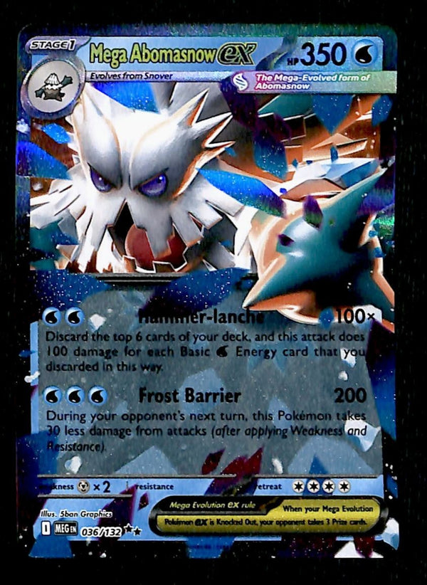 Mega Abomasnow ex Mega Evolution MEG 036/132, NM Pokemon Card