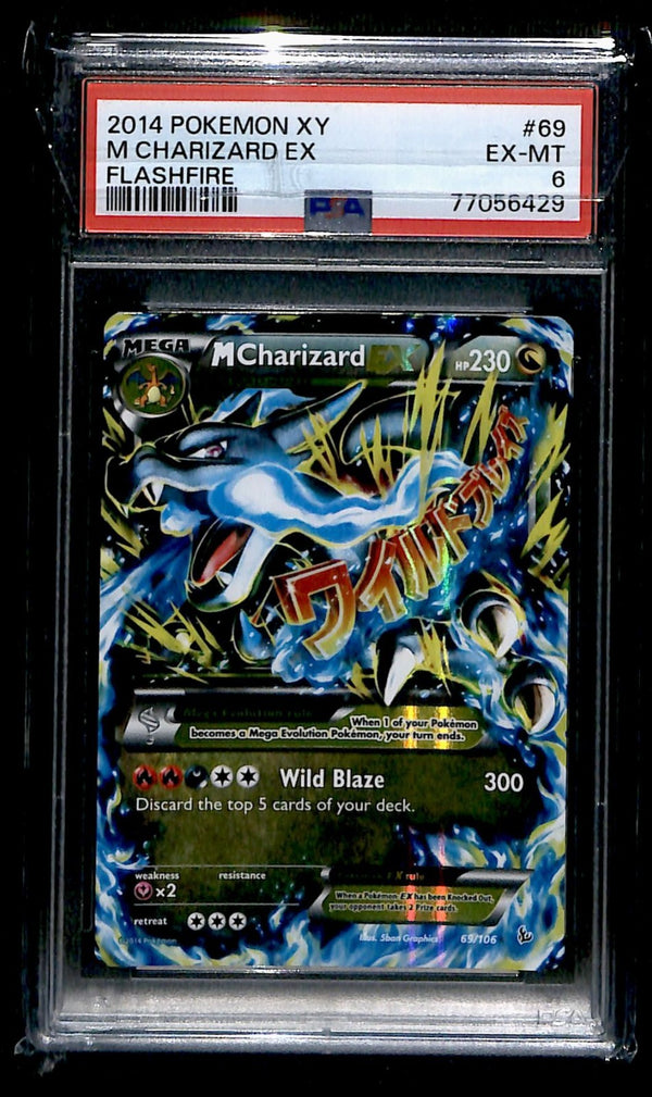 Mega Charizard ex Flashfire 69/106, PSA 6 Pokemon Card