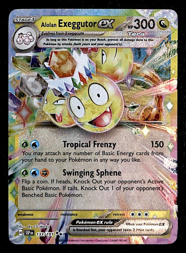 Exeggutor EX Ultra Rare Surging Sparks 133/191, NM Pokemon Card