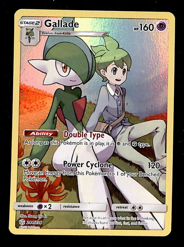 Gallade Full Art Ultra Rare Cosmic Eclipse 244/236, NM Pokemon Card