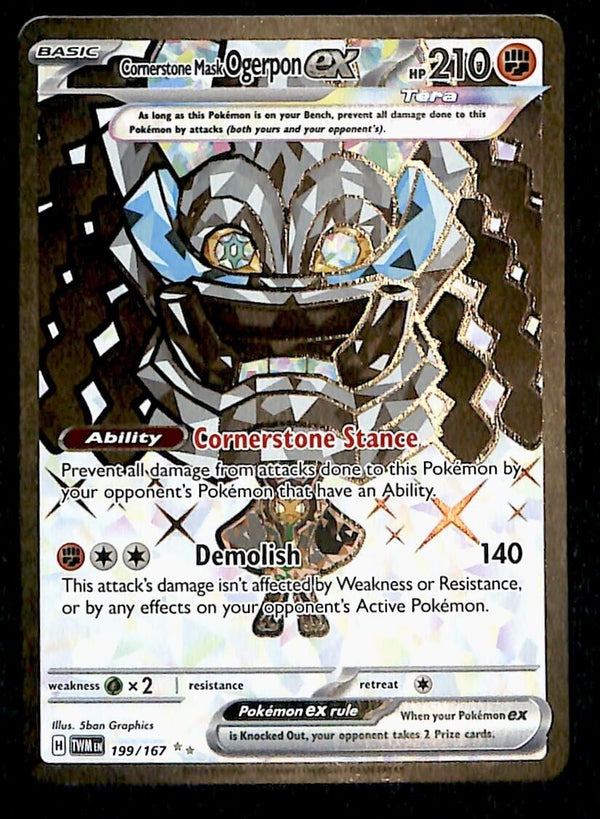 Ogerpon EX  Ultra Rare Twilight Masquerade 199/167, NM Pokemon Card
