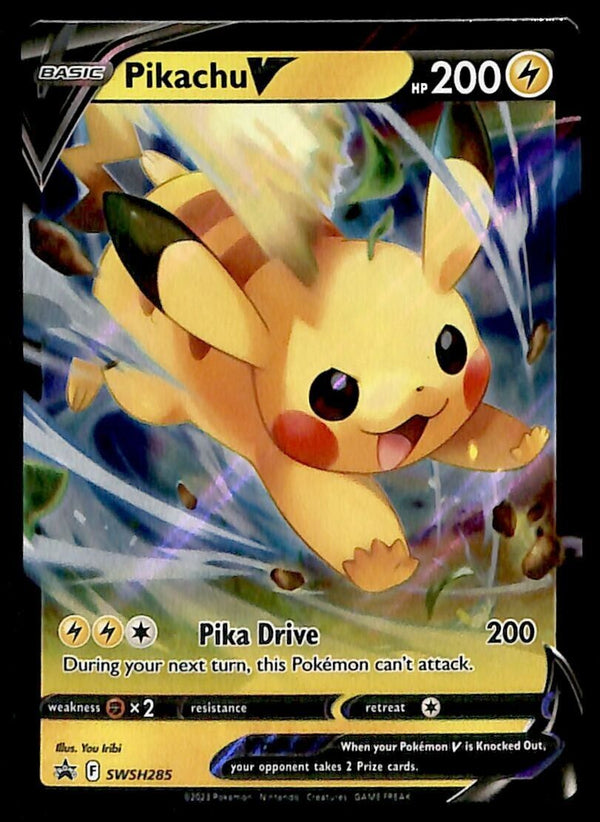 Pikachu V Black Star Promo SWSH 285, NM Pokemon Card