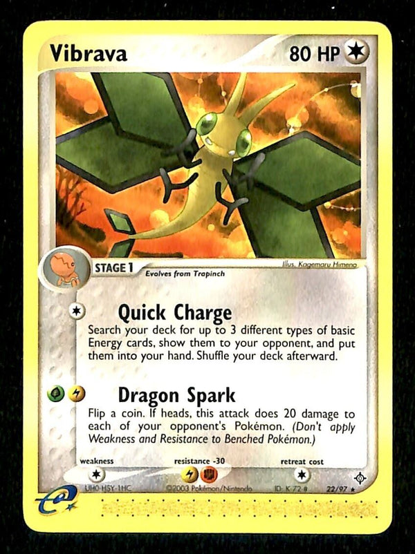 Vibrava EX Dragon NM, 22/97 Pokemon Card Vibrava EX Dragon NM, 22/97 Pokemon Card