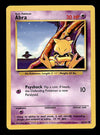 Abra Base Set 1999 Unlimited Print LP, 43/102 Pokemon Card.