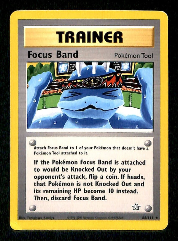 Focus Band Neo Genesis EX, 86/111 Pokemon Card