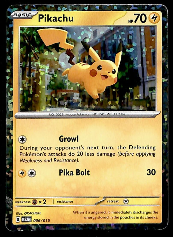 Pikachu Holo McDonalds 006/015, VG Pokemon Card Pikachu Holo McDonalds 006/015, VG Pokemon Card