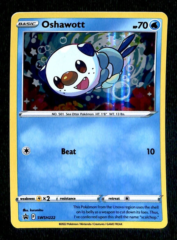 Oshawott Holo Black Star Promo SWSH222, NM Pokemon Card