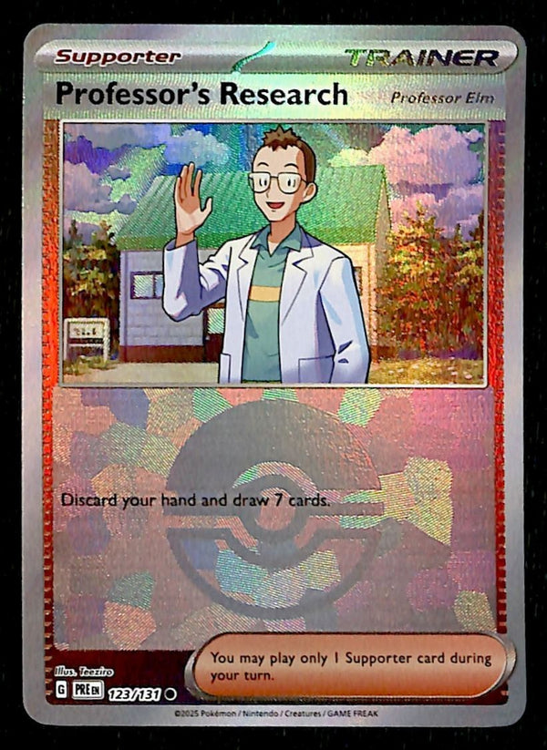 Professor Research Pokeball Prismatic Evoloutions 123/131, NM Pokemon Card