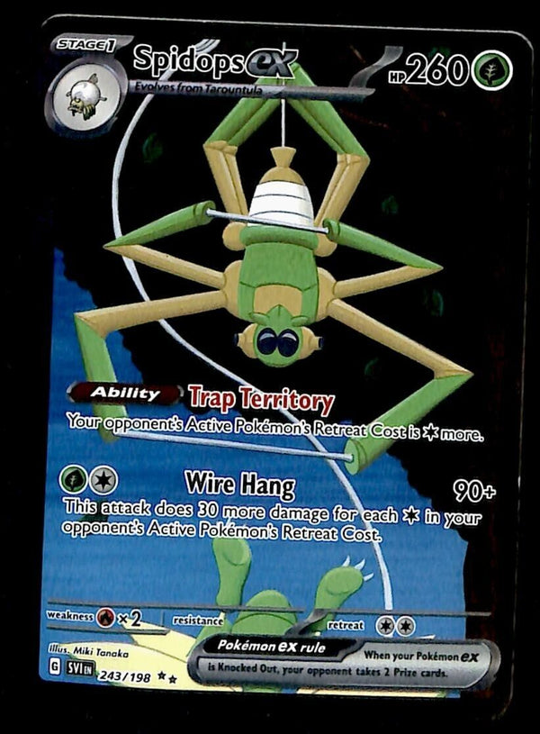 Spidops EX Special Illustration Scarlet & Violet Base 243/198, NM Poke Spidops EX Special Illustration Scarlet & Violet Base 243/198, NM Poke