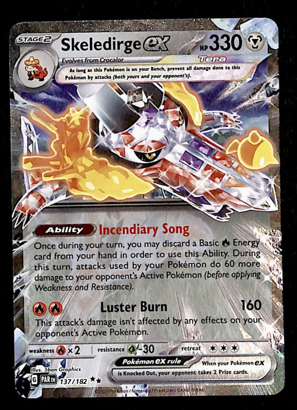 Skeledirge ex Ultra Rare Paradox Rift 137/182, NM Pokemon Card