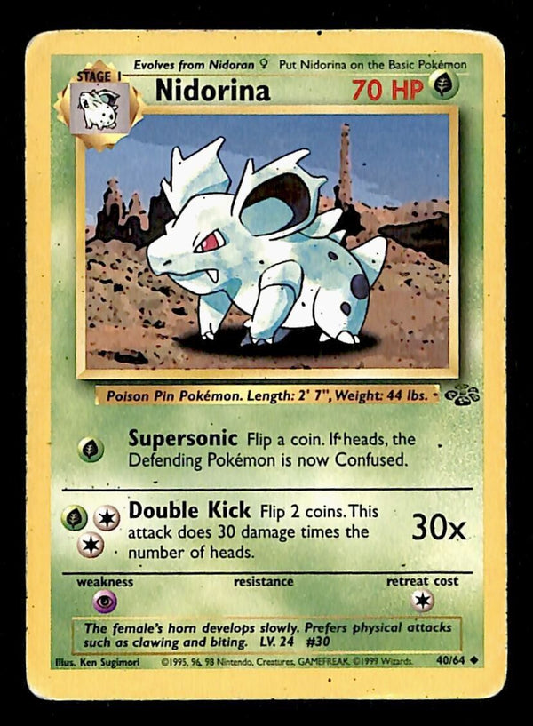 Nidorina Junle VG, 40/64 Pokemon Card