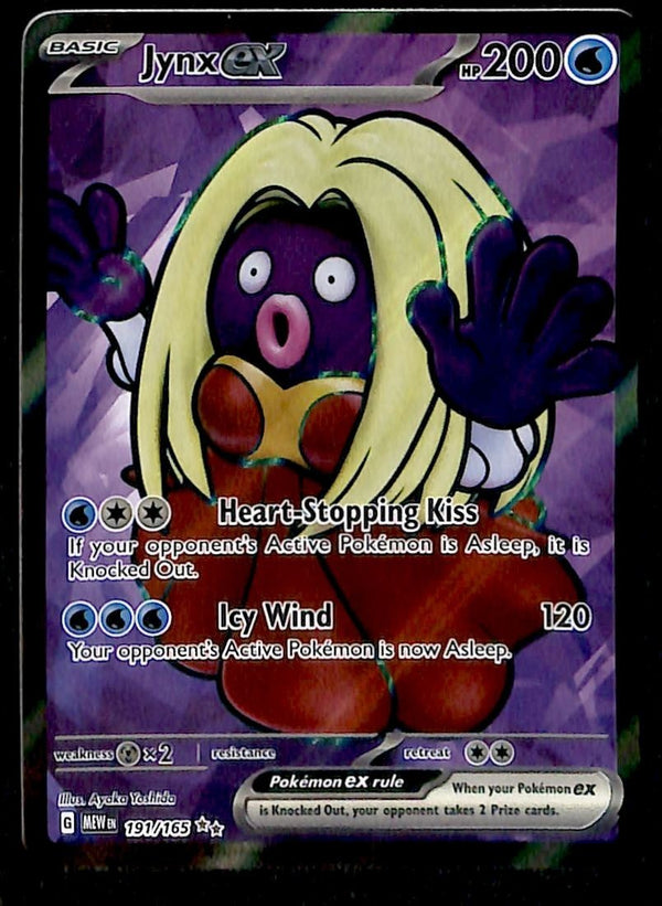 Jynx ex Full Art Scarlet & Violet 151 191/165, NM Pokemon Card