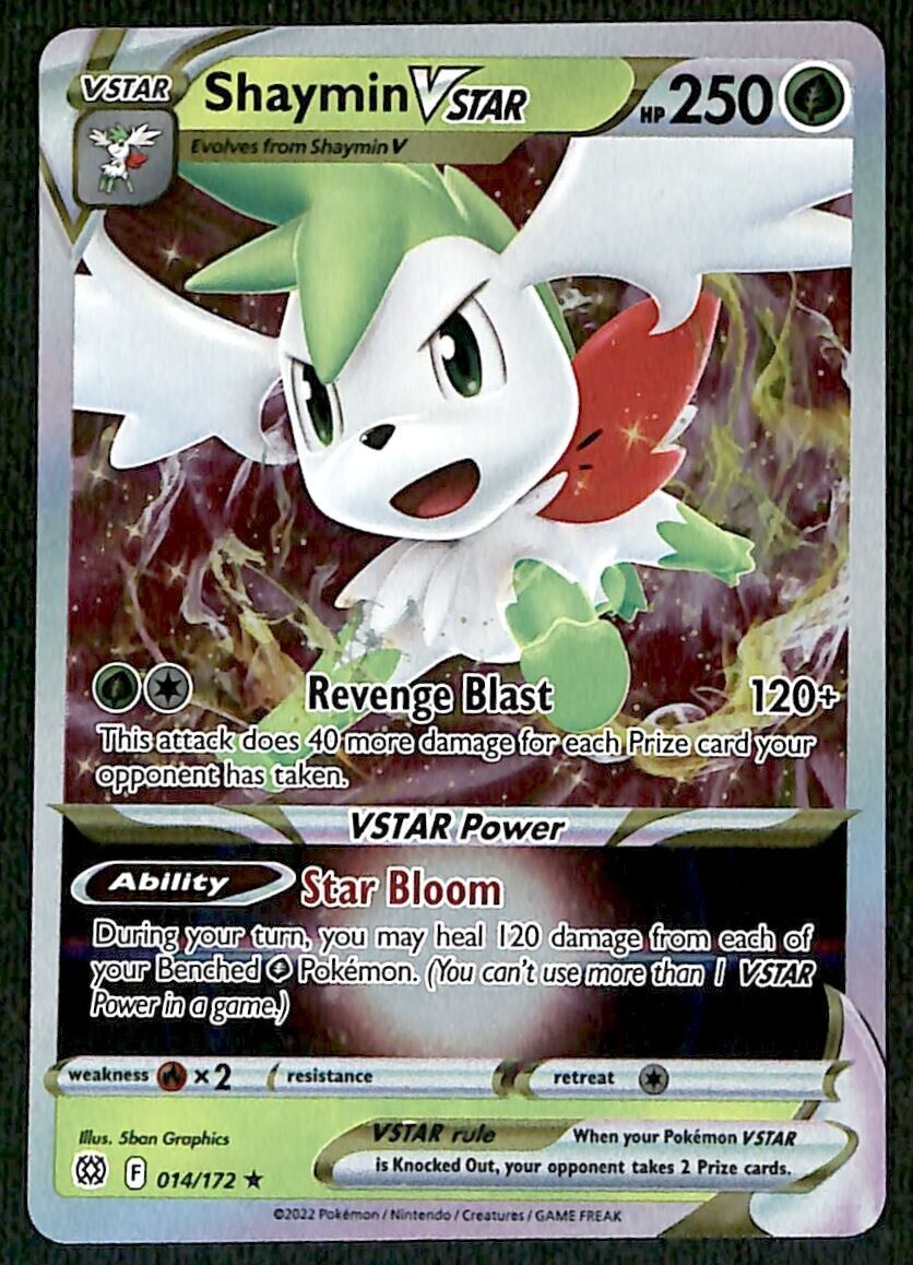 Shaymin VSTAR - 014/172 - Ultra Raro - Spada e scudo: Stelle Brillanti Shaymin VSTAR - 014/172 - Ultra Raro - Spada e scudo: Stelle Brillanti