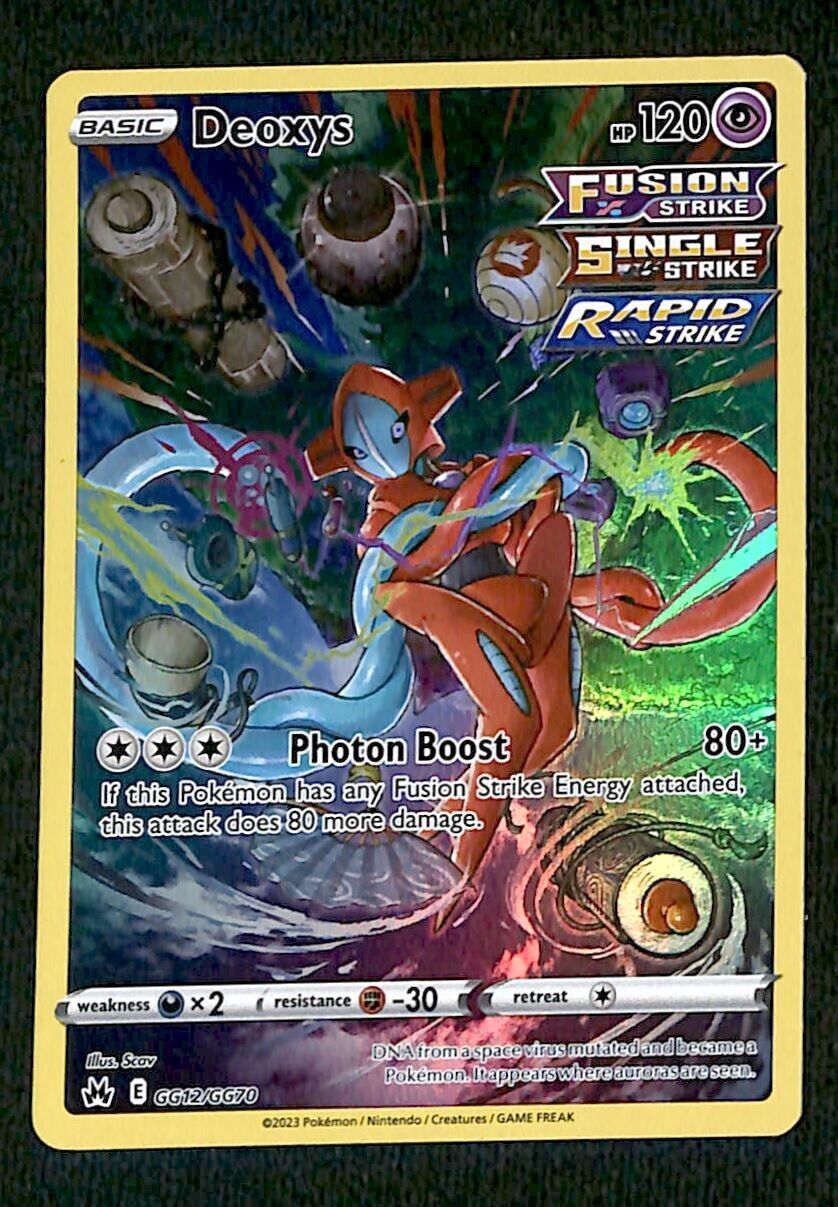 Deoxys Galarian Gallery Crown Zenith GG12/GG70, NM Pokemon Card