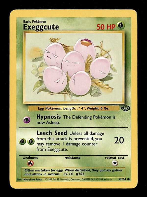 Exeggcute Jungle LP, 52/64 Pokemon Card