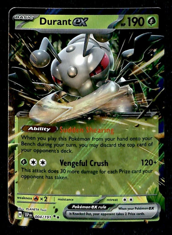 Durant EX Ultra Rare Surging Sparks 004/191, NM Pokemon Card Durant EX Ultra Rare Surging Sparks 004/191, NM Pokemon Card