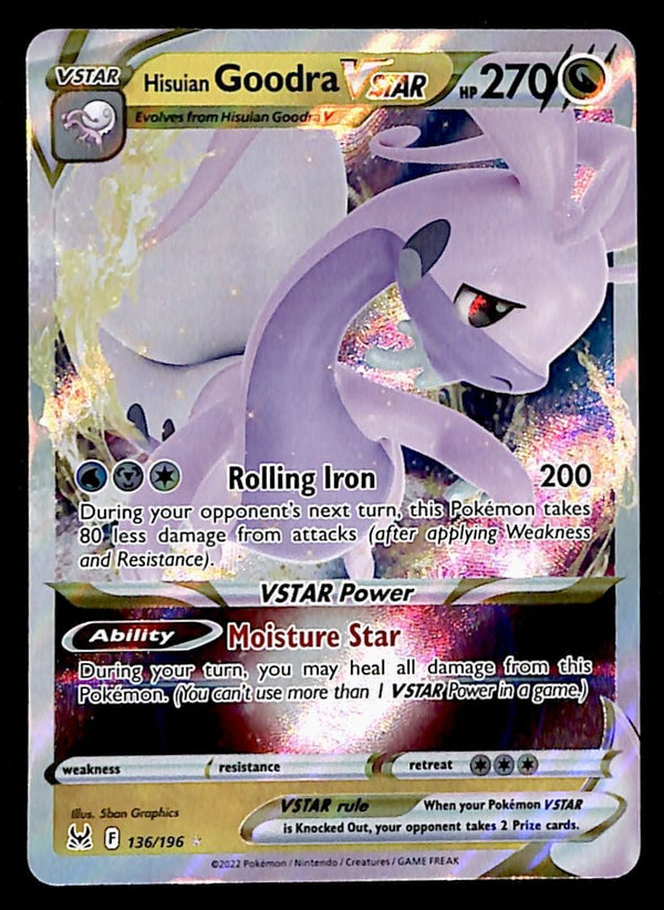 Goodra VSTAR Lost Origin Ultra Rare 136/196, NM Pokemon Card