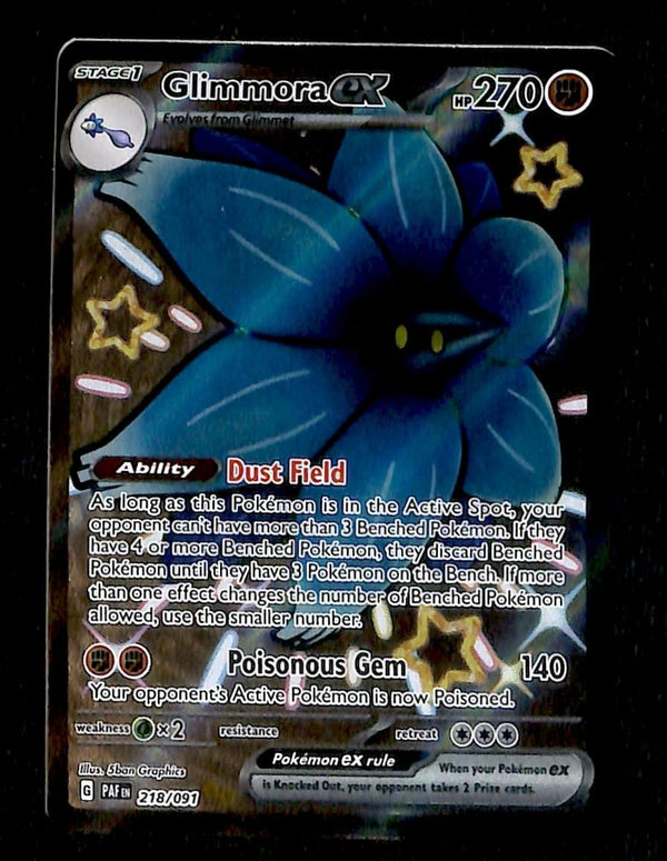 Glimmora EX Full Art Ultra Rare Paldean Fates 218/091, NM Pokemon Card