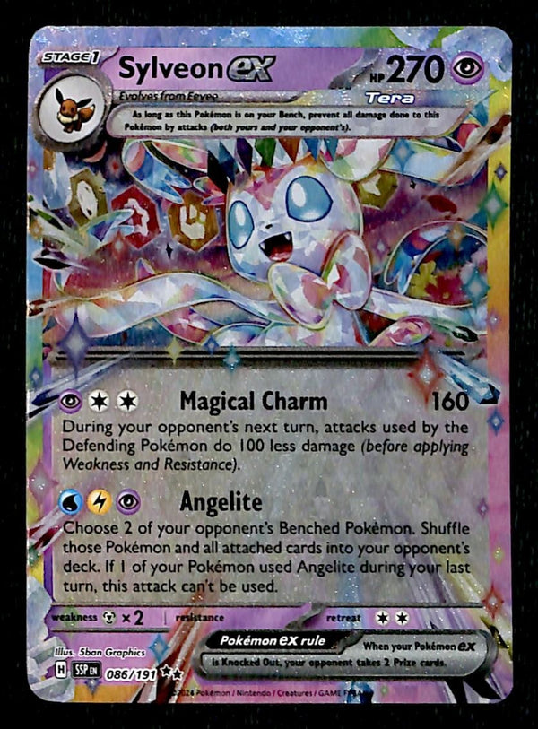 Sylveon EX Ultra Rare Surging Sparks 086/191, NM Pokemon Card