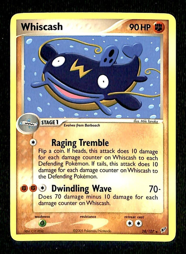 Whiscash EX Deoxy NM, 28/107 Pokemon Card