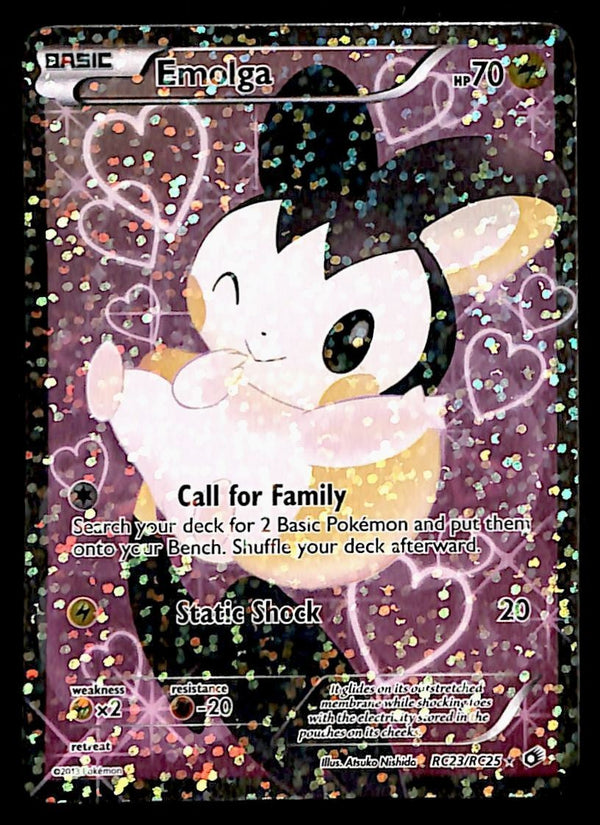 Emogla Full Art Legendary Treasures RC23/RC25, EX-NM Pokemon Card