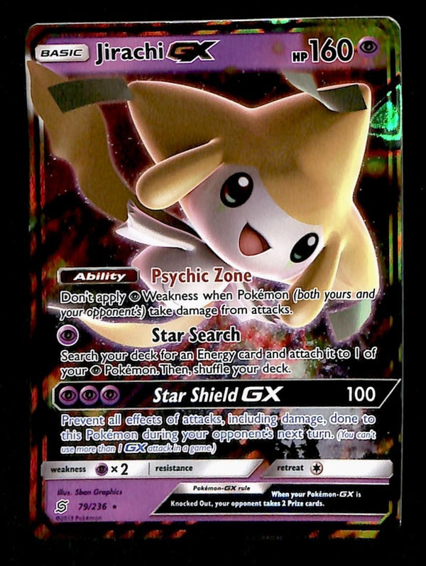 Jirachi GX Ultra Rare Unified Minds 79/236, NM Pokemon Card