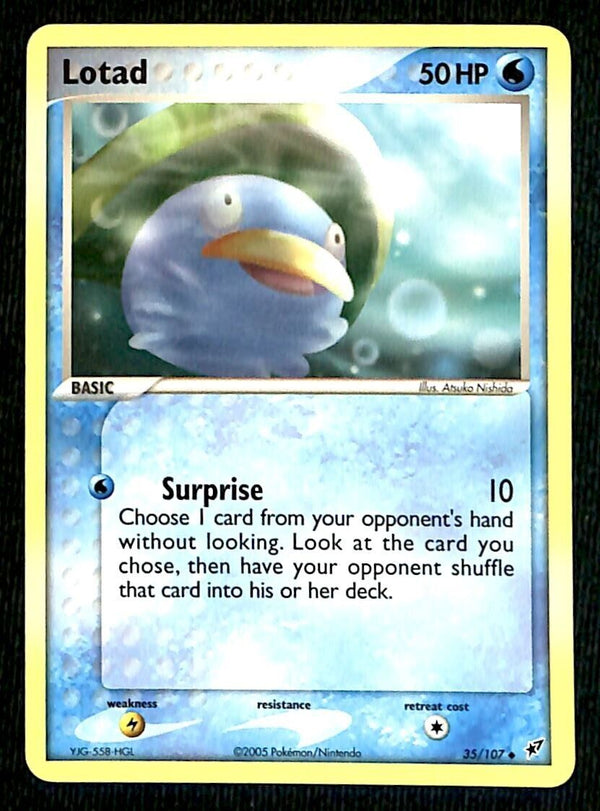 Lotad EX Deoxy NM, 35/107 Pokemon Card