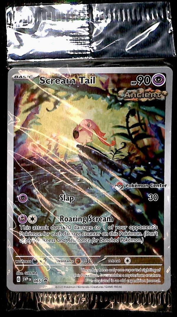 Scream Tail Full Art Promo SVP 065 Pokemon Center, SEALED Pokemon Card