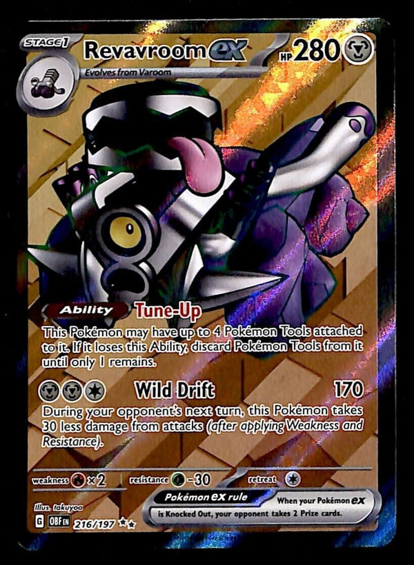 Revavroom EX Ultra Rare Obsidian Flames 216/197, NM Pokemon Card Revavroom EX Ultra Rare Obsidian Flames 216/197, NM Pokemon Card