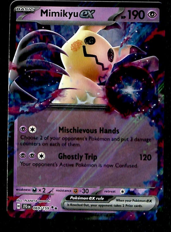 Mimikyu ex Ultra Rare Journey Together 069/159, NM Pokemon Card