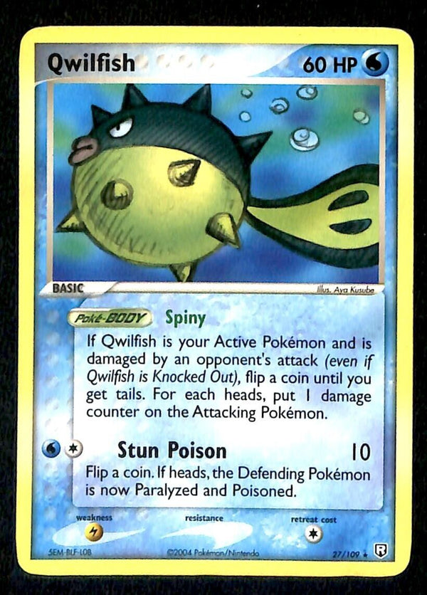 Quilfish Team Rocket Returns NM, 27/109 Pokemon Card Quilfish Team Rocket Returns NM, 27/109 Pokemon Card