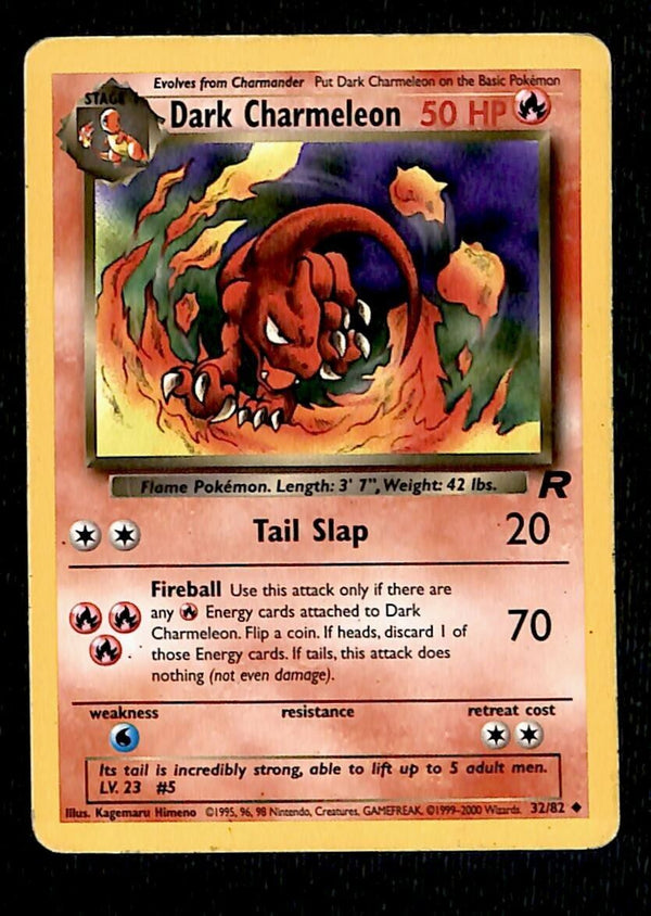 Dark Charmeleon Team Rocket VG, 32/82 Pokemon Card.