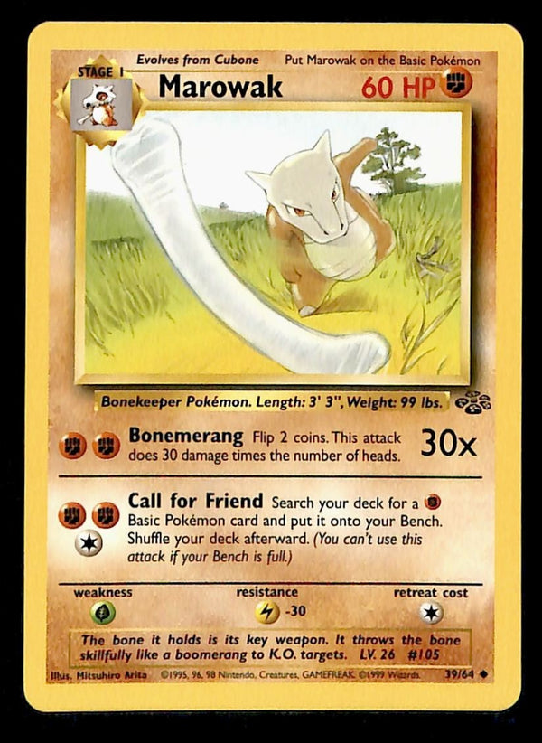 Marowak Jungle NM, 39/64 Pokemon Card